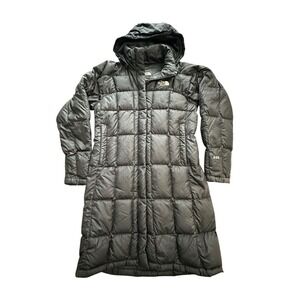 North Face 600 Down Metropolis Puffer Parka Coat Jacket Women Small Hooded RR-10